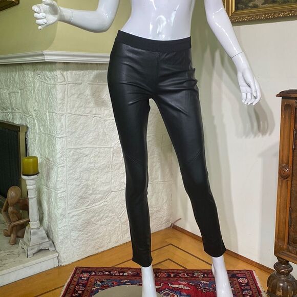 Sam Edelman Faux Leather & Knit Leggings - Picture 3 of 12